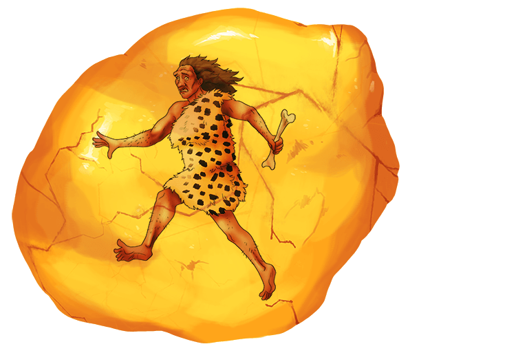 Movement: Someone has been fossilised in amber. 